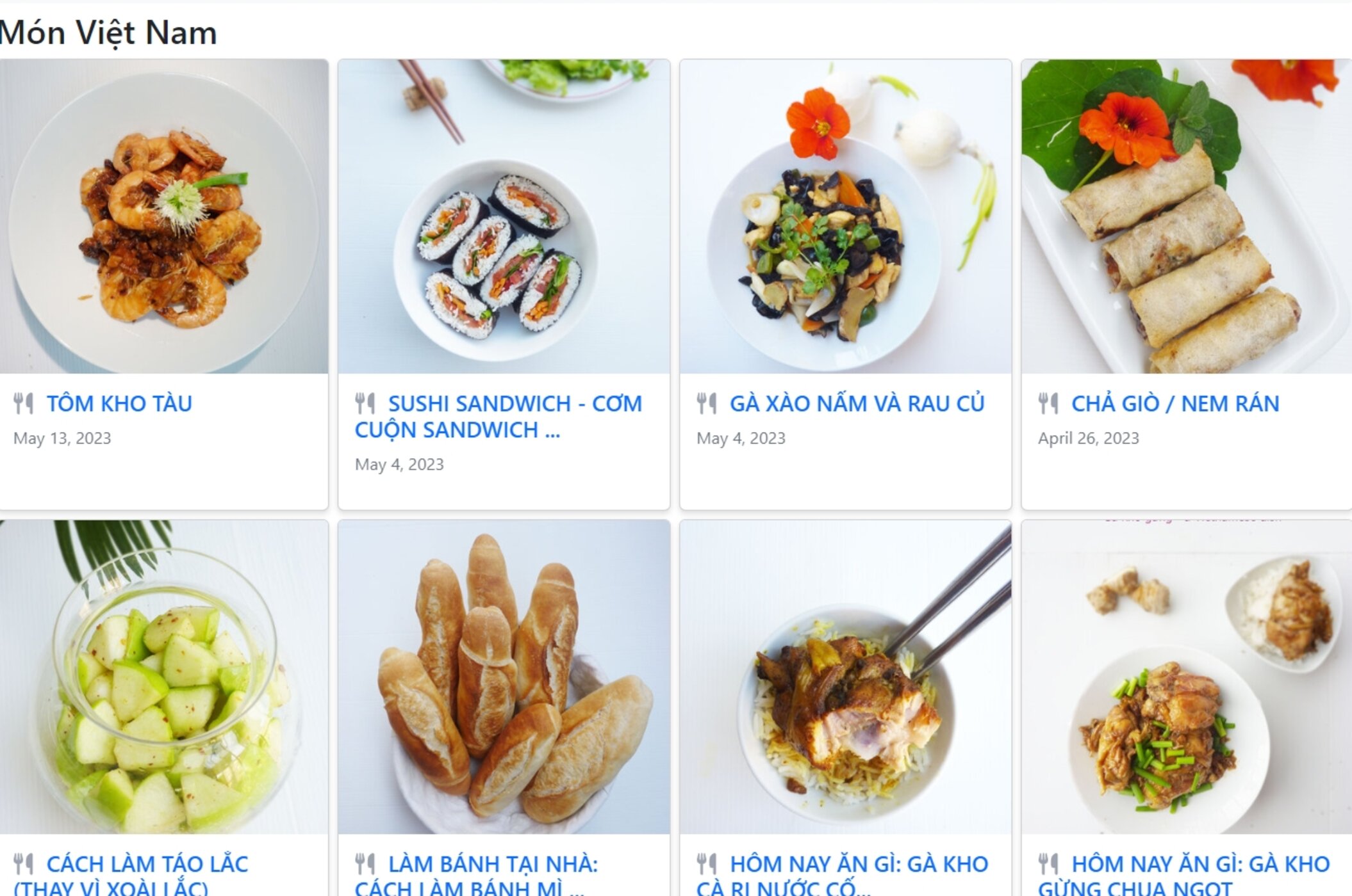 NHỮNG MÓN ĂN MÙA XUÂN CỦA LÂM DRAMA  