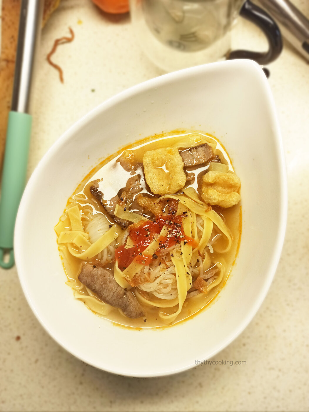 HỦ TIẾU MỲ TRỘN BÚN KONJAC VÀ LINH TINH