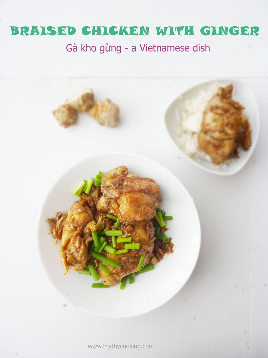 HÔM NAY ĂN GÌ: GÀ KHO GỪNG CHUA NGỌT